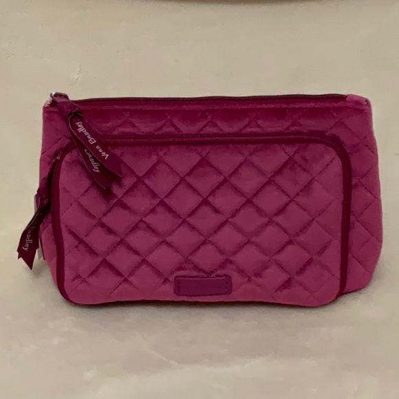NWT Vera Bradley Compact Organizer Majestic Magenta with Front Zippered Pocket - Picture 1 of 8